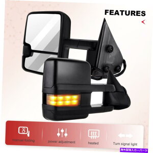 US~[ cciyu toẃA07-14V{[GMC 2500 3500hd̓d͉MNAXM~[O܂ CCIYU TOW Mirrors Power Heated Clearance Signal For 07-14 Chevy GMC 2500 3500HD