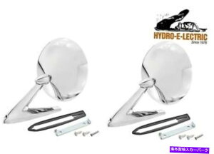 US~[ V1967-1968 GTOALemansTempest Chrome Exterior Side Mirror -Pair NEW 1967-1968 GTO, LeMans & Tempest Chrome Exterior Side View Mirror - Pair
