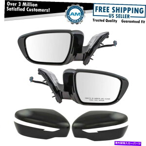 US~[ ~[p[VOiNx[Xm̂߂̃ZbgX[YubNLbvyA Mirror Power Signal Chrome Base Smooth Black Cap Pair Set for Murano New
