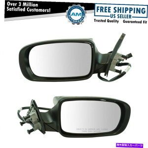 US~[ GNXeAp[M}jA܂肽݃~[ubNlh rhyA[dV Exterior Power Heated Manual Folding Mirror Black LH RH Pair for Charger New