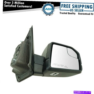 US~[ ~[p[MMX|bgCgドCgeNX`ubNtH[ĥ߂̉E Mirror Power Heated Signal Spotlight Puddle Light Textured Black Right for Ford