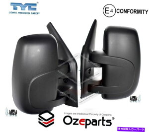 US~[ Zbg /yALH+RH}jAhA~[m[}X^[X70 2006?2010̌Ȃ Set / Pair LH+RH Manual Door Mirror No Light For Renault Master X70 2006~2010