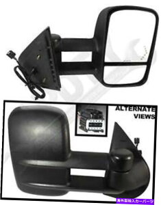 US~[ APDTY 112615TChr[KXRGT̂^[VOî߂̃fA~[AZu APDTY 112615 Side View Dual Mirror Assembly For Towing Turn Signal In Glass RGT