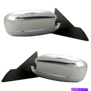 US~[ 11-14̂߂200Ro[`u2hA~[p[M}jAtH[hNZbgyA For 11-14 200 Convertible 2-Door Mirror Power Heated Manual Fold Chrome SET PAIR