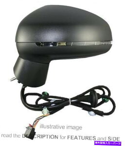 USミラー サイドミラーアウディA1 2010 Electric Thermal Right Side Side Mirror Audi A1 2010 Electric Thermal Right Side