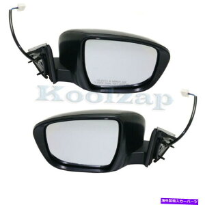 US~[ 2016-16̂߂̕sȃAr[~[p[w/^[Mw/oJZbgyA For 2016-16 Rogue Rear View Mirror Power w/Turn Signal & w/o Camera Set Pair