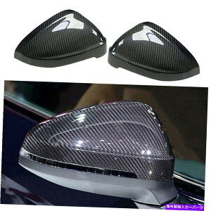 US~[ 2xJ[{t@Co[~[Jo[g +AEfBRS4 S4 A4 B9 A5 S5ɓKĂTChAVXg 2x Carbon Fiber Mirror Cover Trim + side assist Fit For Audi RS4 S4 A4 B9 A5 S5