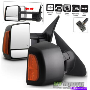 US~[ yAi2j2007-2017̃g^ch/ZRCAp[MLEDM~[ Pair(2) For 2007-2017 Toyota Tundra/Sequoia Power Heated LED Signal Tow Mirrors