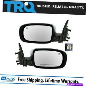 US~[ TRQ~[́A11-13 for 11-13 for 11-13 for 2̃p[MNubNZbg200Z_~[O܂ TRQ Mirrors Power Heated Chrome & Black Set of 2 for 11-13 Chrysler 200 Sedan