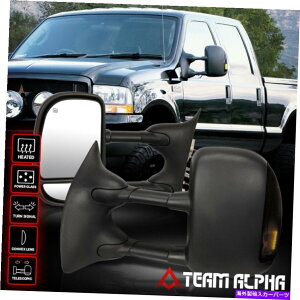 US�~���[ �t�B�b�g1999-2007�t�H�[�h�X�[�p�[�f���[�e�B[�p���[+�q�[�g+�X���[�NLED]�]�����̌����T�C�h�~���[ Fits 1999-2007 Ford Super Duty[POWER+HEAT+SMOKE LED]Telescoping Tow Side Mirror