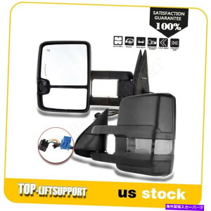US~[ Vo[hVGyAp̃p[LEDNAXVOiM Power LED Smoke Clearance Signal Heated Towing Mirrors For Silverado Sierra Pair