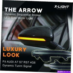 US~[ AEfBA7 S7 RS7 4G8 10-17X[NTCh~[V[PVuN^[VOiCg AUDI A7 S7 RS7 4G8 10-17 Smoked Side Mirror Sequential Blink Turn Signal Light