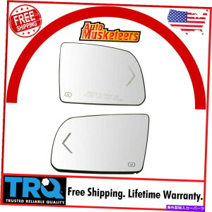 US�~���[ TRQ�T�C�h�r���[�~���[�K���X���M�^�[���V�O�i���t���Z�R�C�A�p�o�b�L���O�v���[�g�y�A�y�A TRQ Side View Mirror Glass Heated Turn Signal w/ Backing Plate Pair for Sequoia