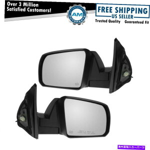 US~[ d͉MꂽTChr[~[eNX`LbvJo[ZbgZbgZbgZbgch Power Heated Side View Mirror Textured Caps Covers Pair Set for Sequoia Tundra