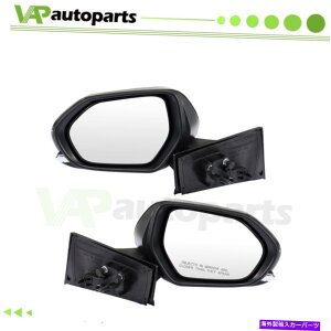 US~[ tBbg2016-2018g^vEXubNp[+M^[VOiyATCh~[ Fits 2016-2018 Toyota Prius Black Power+Heated Turn Signal Pair Side Mirrors