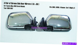 US~[ g^HILUX MK3 LN85 LN106 4Runner Surf 88-97̃NEBOhATCh~[ Chrome Wing Door Side Mirror for Toyota Hilux MK3 LN85 Ln106 4Runner Surf 88-97