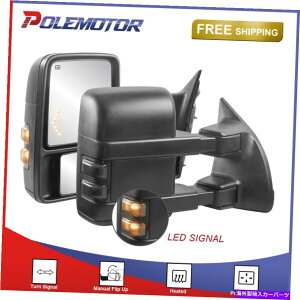 US~[ 1999-07 Ford F250 F350 F550 1yALEDM Power Heated w/ LED Signal Tow Mirrors For 1999-07 Ford F250 F350 F550 One Pair