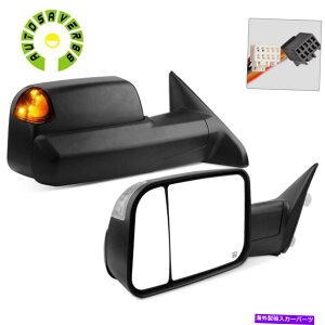 US~[ 2009-2015LHRH POWERM LH&RH Power Heated Tow Mirrors for 2009-2015 Dodge Ram Truck W/ LED Turn Signal