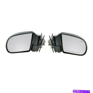 US�~���[ Blazer S10 Jimmy�̂��߂̃u���b�N�p���[���M�T�C�h�h�A�~���[�����E�y�A Black Power Heated Side Door Mirrors Left & Right Pair for Blazer S10 Jimmy�y���s�A���i�z