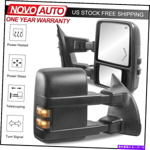 US~[ 99-07tH[hF250 F350 F450 F550X[p[f[eB̓d͉MLEDM Power Heated LED Signal Tow Mirror For 99-07 Ford F250 F350 F450 F550 Super Duty