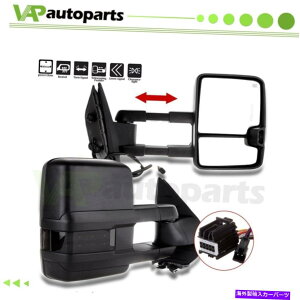 US�~���[ 07-14�V�{���[GMC 2500 3500HD��+�E�~���[�̃p���[+���M�N���A�����X�M�� Power+Heated Clearance Signal For 07-14 Chevy GMC 2500 3500HD Left+Right Mirrors