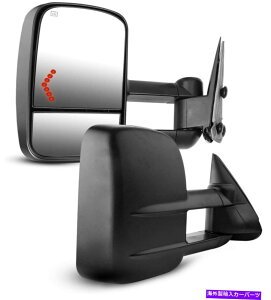 US~[ 2003-2007̃yAp[M Pair Power Heated Tow Mirrors For 2003-2007 Chevy Silverado w/ LED Turn Signal