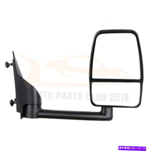 US�~���[ 03-17�V�{���[�G�N�X�v���X�T�o�iRH�T�C�h�t�H�[���f�B���O�}�j���A���u���b�N�g�[�C���O�~���[ For 03-17 Chevy Express Savana RH Side Folding Manual Black Towing Mirror