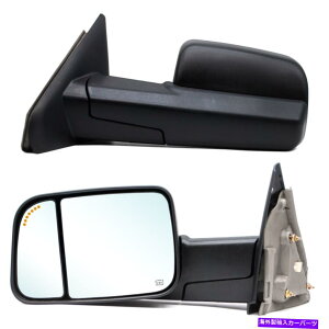 US�~���[ 02-08 1500/03-09 2500 3500 Dodge RAM Power Heated LH RH Pair Towing Mirrors For 02-08 1500/03-09 2500 3500 Dodge Ram Power Heated LH RH�y���s�A���i�z