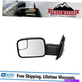 USミラー トレイルリッジけん引ミラーの加熱ドライバーサイドダッジラムピックアップのために左lh Trail Ridge Towing Mirror Power Heated Driver Side Left LH for Dodge Ram Pickup