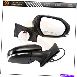 US~[ hA~[2016-18g^vEXLRp[}jAtH[hMubNM Door Mirrors Fits 2016-18 Toyota Prius L&R Power Manual Fold Heated Black Signal