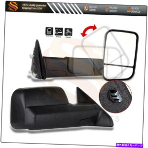 US~[ 2010-15 Dodge Ram 1500 2500 3500 LR FoldiFlipupjBlack̃hA}jA~[ Door Manual Mirrors For 2010-15 Dodge Ram 1500 2500 3500 L&R Fold (Flipup) Black