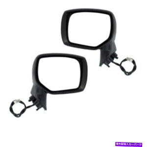 US~[ 14-18̃tHX^[Ar[hA~[AZup[MubNZbgyA For 14-18 Forester Rear View Door Mirror Assembly Power Non-Heat Black Set Pair