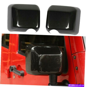 US~[ Jeep Wrangler JK 2007-2017ɓKABSobNTChhA~[Jo[gtBbg ABS Rear View Side Door Mirror Cover Trim Fit For Jeep Wrangler JK 2007-2017