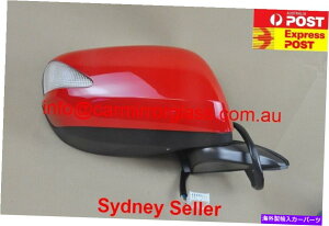 US~[ z_WY2008-2014E̐VhA~[AuJ[AԁAI[gtH[h NEW DOOR MIRROR FOR HONDA JAZZ 2008 - 2014 RIGHT SIDE, BLINKER, red,Autofold