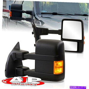 US~[ 1999-2016 Ford F250 F350 F450 F550̎蓮܂肽݊gLEDM Manual Fold Extend LED Signal Tow Mirrors For 1999-2016 Ford F250 F350 F450 F550