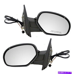US~[ yAp[TCh~[V{[LfbNGMCsbNAbvSUV̉M}jA܂肽 Pair Power Side Mirrors Heated Manual Folding for Chevy Cadillac GMC Pickup SUV