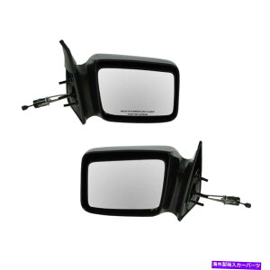 US~[ 5x7}jA[gTChr[~[ƉEyA87-96_bW_R^ɃZbg 5x7 Manual Remote Side View Mirrors Left & Right Pair Set for 87-96 Dodge Dakota