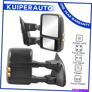 US~[ 1999-07 Ford F250-F550 Super Duty New2xdMLEDM 2X Power Heated LED Signal Tow Mirrors For 1999-07 Ford F250-F550 Super Duty New