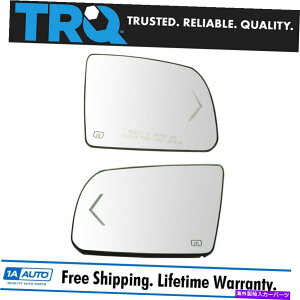 US~[ TRQTChr[~[KXM^[VOitZRCApobLOv[gyAyA TRQ Side View Mirror Glass Heated Turn Signal w/ Backing Plate Pair for Sequoia