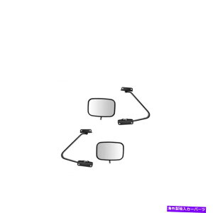 US�~���[ �~���[�}�j���A���X�C���O���b�N5 x 8 1980-1997�t�H�[�h�̃u���b�Nlh rh�y�A Mirrors Manual Swing Lock 5 x 8 Black LH RH Pair For 1980-1997 Ford�y���s�A���i�z