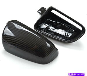 US�~���[ �A�E�f�BB7 A3 A4 RS4 A6 2004-2008�J�[�{���t�@�C�o�[�~���[�n�E�W���O�L���b�v�N���b�v For Audi B7 A3 A4 RS4 A6 2004-2008 Carbon Fiber Mirror Housing Cap Clip On BLK