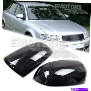 US~[ AEfBA4 B6 B7 A6hCETCh~[Jo[̂߂̖{̃J[{tBbg2008 Real Carbon Fit For Audi A4 B6 B7 A6 Dry Right Left Side Mirror Cover 2008