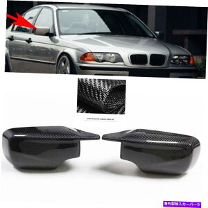 US~[ BMW E46 325i 330i Sedan 1998-05̖{̃J[{t@Co[obNTCh~[Jo[ Real Carbon Fiber Rearview Side Mirror Cover For BMW E46 325i 330i Sedan 1998-05
