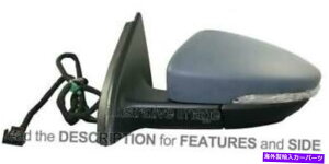 US�~���[ �T�C�h�~���[�t�H���N�X���[�Q���p�b�T�b�g2010 Electric Thermal Right Side Mirror Volkswagen Passat 2010 Electric Thermal Right