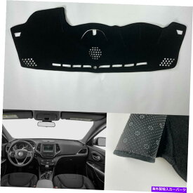 Dashboard Cover 車のダッシュボードカバージープチェロキー2014-2021ブラックにフィットするライトパッドを避ける Car Dashboard Cover Avoid light Pad Fit For Jeep cherokee 2014-2021 black