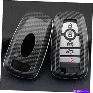 Dashboard Cover tH[h2018-2022J[{t@Co[n[hX}[gL[FOBP[XVFJo[ANZT For Ford 2018-2022 Carbon Fiber Hard Smart Key Fob Case Shell Cover Accessories