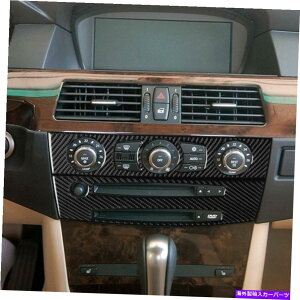 Dashboard Cover BMW 5�V���[�YE60 2004-2010�̃J�[�{���t�@�C�o�[�R���\�[��CD�X�C�b�`����J�o�[�g���� Carbon Fiber Console CD Switch Control Cover Trim for BMW 5 Series E60 2004-2010�y���s�A���i�z