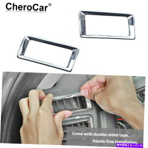 Dashboard Cover 2x�N�����Z���^�[�R���\�[���G�A�x���g�A�E�g���b�g�J�o�[�_�b�WRAM 1500 2010-2017�p�g���� 2X Chrome Center Console Air Vent Outlet Cover Trim for Dodge Ram 1500 2010-2017�y���s�A���i�z