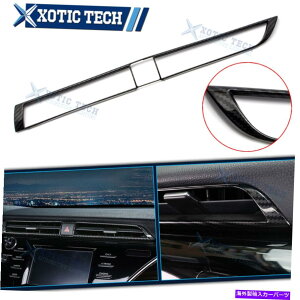 Dashboard Cover g^J2018-2020J[{t@Co[X^CZgAEgbgGAxgJo[g For Toyota Camry 2018-2020 Carbon Fiber Style Central Outlet Air Vent Cover Trim