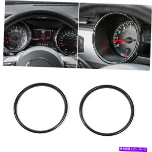 Dashboard Cover 2x�_�b�V���{�[�h�p�l���t���[���g���������O�����J�o�[�t�H�[�h�}�X�^���O15+�J�[�{���t�@�C�o�[ 2X Dashboard Panel Frame Trim Ring Decor Cover For Ford Mustang 15+ Carbon Fiber�y���s�A���i�z